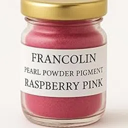 Francolin | Raspberry Pink | Mica/Pearl Powder Pigment | Non Toxic | Vibrant Metallic Glowing | for Soap, Epoxy Resin, Painting, Nail Art & Craft, Cosmetic, Slime | 20g-image-43