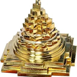Shub Enterprises Brass Meru Shree Yantra Original with Full Solid Back | Premium Brass Maha Meru Shree Yantra (3x3 Inch, Brass, Gold Colour, 1 Piece) SPN-WF2D5B-picture-23