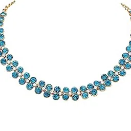 Diamond Necklace by Designer Collection American Diamond Jewellery Set for Women | Perfect for Parties and Special Occasions-image-26