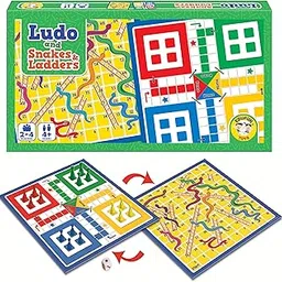 Edufun Toys Ludo and Snakes & Ladders Board Game for Kids | 2 in 1 Double Sided Game Set | Indoor Family Game for 2-4 Players | Age 4+ | Made in India-picture-26