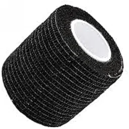 SHIELD PLUS Tattoo Magic Bandage For Tattoo Grip Magic Grip Cover For Tattoo Tubes (Pack of 1) (BLACK)-picture-10