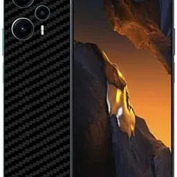 Compatible for Xiaomi Poco F5 5G Back Skin Sticker/Vinyl wrap/Protective Film Mobile Skin Carbon Fiber 3D (Black) by Candeal Mizhan (Only Back)-picture-12