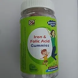 Enochsys Pharma - Iron and Folic Acid Gummies, Black Currant Flavor, No Added Sugar, 30 Gummies, Vegan, Gluten Free-picture-33
