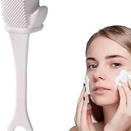 Silicone Face Brush | Soft Facial Scrubber for Nose & Blackhead Cleaning | Manual Facial Cleansing Brush for Exfoliation & Deep Pore Care | Gentle, Reusable Skin Care Tool (Multi-Colour)-picture-20