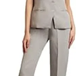 brinns Women's Solid Waistcoat & Trousers Co-Ord Set-picture-12