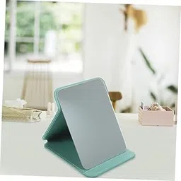 ELOTES Foldable Travel Mirror with PU Leather,Portable Pocket Makeup HD Mirror with Stand,Slim,Lightweight,Compact Handheld Vanity Mirror for Women & Girls,Purse,Office Desk Travel&Daily Use(7x11cm)-picture-26