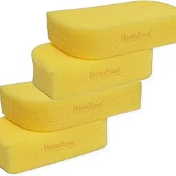 Homfine® Pack of 4Pcs Sponge Foam Scrubber for Multipurpose Cleaning Kitchen Utensils, Crockery, Bathroom Tiles, Glass, Mirror and Automobiles (Size :13x7x4cm)-picture-21