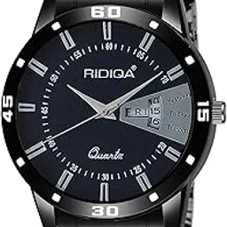 ridiqa Blue Day and Date dial Watch for Men for boy image 1