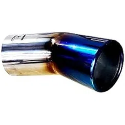 UNEESTORE Universal Fits Car Bent Burnt Round Shaped Exhaust Tail HKS Muffler Tip Pipe 64mm-picture-15