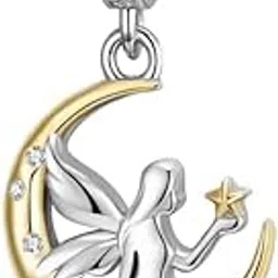 miora Fairy on Crescent Moon Silver Charms-picture-29