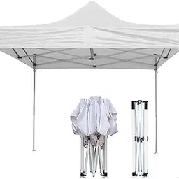 Niland Canopy Tent - Ultimate Outdoor Canopy Tent Multi-Purpose Gazebo for Balcony, Terrace, and Garden - Weather-Resistant Outdoor Shed for Balcony and Terrace 10 FT *10 FT (White)-picture-14