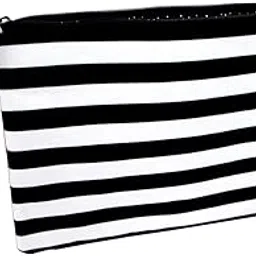 Darice Fabric Zipper Pouch Blk/Wht Fashion Bags ZipperPouchBlk/Wh-picture-22