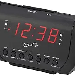 Supersonic Dual Alarm Clock Radio with USB Port-picture-10