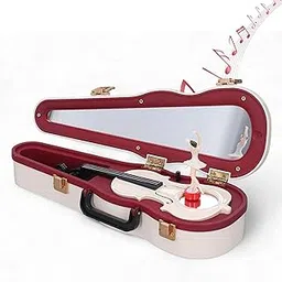 Classical Mini Violin Musical Box Toy Decor for Home Decoration-Birthday-Anniversary-Gifting-Doll House Accessories-Desk Decor -Mini Violin with Doll/Dancing Ballerina (H:5.5|W:9.5|L:25 CM)-picture-25