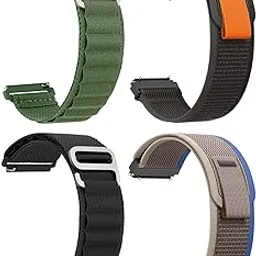 AMiRiTE ADS128 20MM Washable Trail [ Velcro ] / Alpine [ Nylon ] G-Hook Loop Bands / Straps Compatible with Amazfit GTS 2 Mini , Amazfit Bip/ Bip U/ Pro/ Lite, Bip S , Amazfit GTS/ 2/ 2e/ GTR, Samsung Galaxy Watch 6 Classic Bands 47/43/44/40mm, Samsung Galaxy Watch 5 Band 40mm 44mm, Galaxy Watch 5 Pro 45mm, Galaxy Watch 4 40mm 44mm, Galaxy Watch 4 Classic Band 42mm 46mm-picture-10