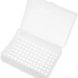 CHILDWEET Box Box Test Tube Storage Holder Test Tube Case Microcentrifuge Tube Rack Test Tube Rack Holder Lab Test Tube Holder Test Tube Container Vial Holder Plastic White-image-1