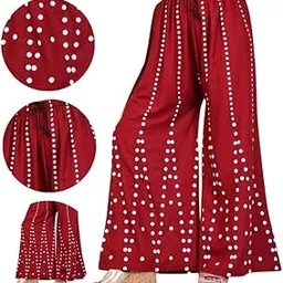 Areeba Collection Women's Regular Fit Palazzos-picture-30