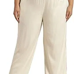 juniper Women's Plus Size Off-White Rayon Solid Wide-Leg Palazzo-picture-20