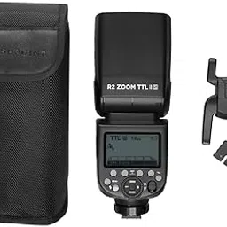 Flashpoint Zoom II AA R2 TTL On Camera Flash Speedlight for Sony, 76ws 2.4GHz 1/8000s HSS Speed Light with 0.1-2.6s Recycle Time, 4X AA Alkaline 1.5v LR6 Batteries, 330 Full-Power Flashes-image-49