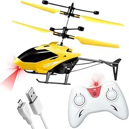 Remote Control Plastic Helicopter Toy for Kids | Gravity Sensor Battery Chargable Toy Helicopter | USB Charging Exceed Infrared Induction Flight Gravity Helicopter Toy I Pack of 1 (Yellow)-picture-21