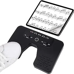 Wireless Foot Pedal Double Switch Music Page Turner for Tablets Smartphones Rechargeable Anti-Skid Pad-picture-20
