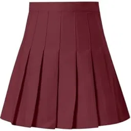 mrugneni Above Knee Length Pleated Skirt-picture-11