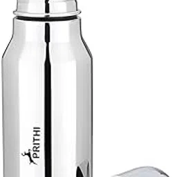 Prithi Home's and Kitchen Stainless Steel 304 Grade New Born Baby Feeding Bottle 250ml for Milk/Water Feeding, Plain Silver (250ml Bottle - 1 Quantity)-picture-10