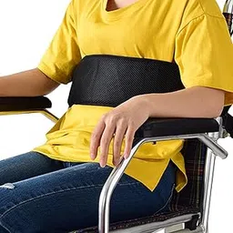 DHARMATMAJ New Wheelchair Safety Waist Belt Adjustable Patients Cares Seat Strap Wheelchair Seat Strap Wheelchair Waist Belt for the Elderly (Half Size), Black-picture-11