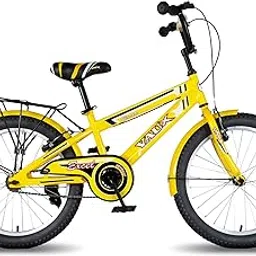 Vaux Excel 20inch Cycle For Kids 5-8 Years Age With Carrier, 20T Cycle For Boys & Girls With Steel Frame, V-Brakes, Alloy Rims(Yellow)-picture-24