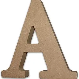 MDF Wooden Letters for Crafts Personalised Names, Walls Hanging, Artistic Projects, Birthday Family Wedding Anniversary & Decor (Large 13cm High x 5 mm Depth) Free Standing Wooden Letters - (Letter A) (I)-image-11