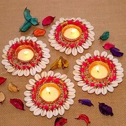 Urban Turtle Sea Stone Kaudi Tealight Candle Holder, Tea Light Candle Stand, Diwali Home Decoration Items, Festive Decor Decorative Tealight Candle Holders/Diwali Diya-picture-10