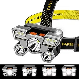 LED Headlamp, USB Headlamp Rechargeable 5W Waterproof 5 Heads Headlamp for Outdoor Camping Adventure Hiking Emergency(Headlamp)-picture-16
