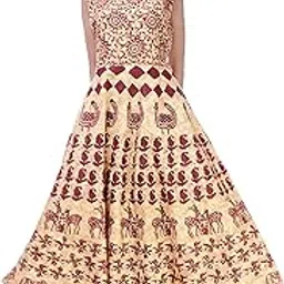 monique Brand Present Latest Trendy Traditional Long Cotton Designer Middi/Frock Dress for Women (MQ-MD|| HIRAN-KERI-||-M-16__Free Size__) Red-picture-32