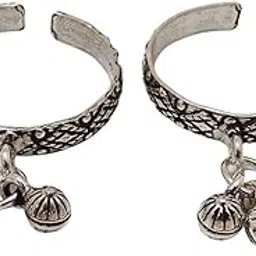 sahiba gems Sterling Silver Traditional Thumb Toe Ring Bichhiya For Women ~ 2 Pcs-picture-58
