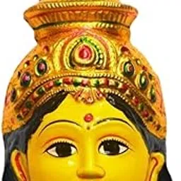 EpoojaCart ™ - Generic Aluminum Varalakshmi Gowri Face 5 inch Size(Yellow)(Aluminium)-picture-69