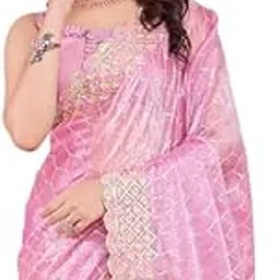 vairagee Women Soft Burberry Silk Hexagon Shape Sequnce Embroidery Saree With Unstiched Blouse(6267)-picture-54