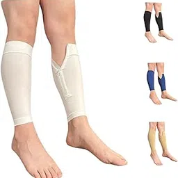Ziperior Inside Leg 20-30 mmHg Compression Shin Calf No Foot Zipper Sleeves-picture-54