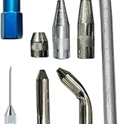 EPITECH MART Multi Purpose Use Grease Gun Nozzle Set 7 Pieces Grease Gun Accessory, Grease Needle Tip & Grease Needle Nose Manual Pump-picture-30