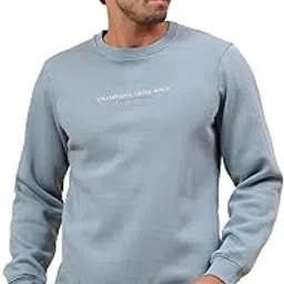 cantabil Sweatshirt for Men Blue (MSWS00270_OXFORDBLUE_L)-picture-25