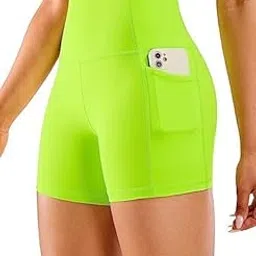 shaperx Workout Shorts Womens, Elastic Athletic Shorts Pants for Women Quick Dry Running Shorts for Women with Pockets Dry-Fit Short Pack of 1 Nylon & Spandex-picture-37