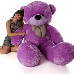 Toys Guru Very Soft Lovable/Fluffy/SpongyHuggable Cute Teddy Bear with Neck Bow for Girlfriend/Birthday Gift/Boy/Girl/Valentine/Anniversary (3 Feet, Purple)-picture-68