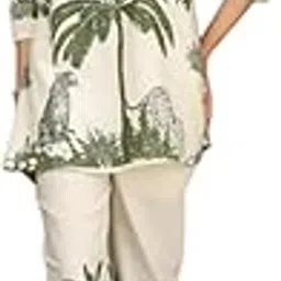 nainvish Women's Floral Straight Mandarin Collar Co-ord Set for Women | Cord Set (SD856_KB)-picture-31
