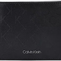calvin klein Logo Black Leather Bi-Fold Wallet-picture-54