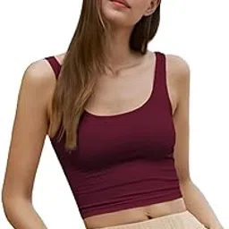 ben martin Women's Cotton Stretchable Square Neck Sleeveless Tank Top-picture-30