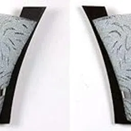 DarkVision Exotic Premium Wall Light Floral Designed Board Wood and Glass Uplighter Lamp B22 Compatible Wall Mounted Design Perfect for Bedroom, Cafe, Home Décoration (Pack of 2) (Without Bulb)-picture-19