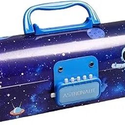 Crackles Kids Pen & Pencil Box – Suitcase Style Password Lock Pencil Case, Multi-Layer Pencil Box for Kids, Boys, Girls, Stationary Organizer Case for Kids, Return Gift for Kids (Astronaut)-image-73