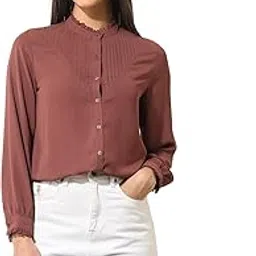u.s. polo assn. Ruffled Frill Top (UWSS25TOP293_Red_L)-picture-57