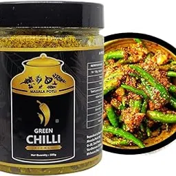 Masala Potli Rajasthani Green Chilli Pickle 500gm, Homemade Hari Mirch Ka Achar, No Preservatives, Marwadi Green Chilli Pickle in Fresh-picture-15