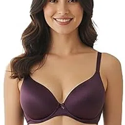 women vibes Seamless Full Coverage T-Shirt Bra in Deep Plum Wireless Comfort & Everyday Support Bra for Women & Girls Padded Bra with Comfortable Bra (Color Purple) image 1