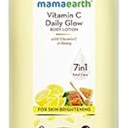 Mamaearth Vitamin C Daily Glow Body Lotion For Skin Brightening with Vitamin C & Honey 400ml | Nourishes Dry Skin | 48 H Moisturization | 100% Natural Butter | Non-Greasy Smooth Skin | All Skin Types-picture-25